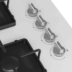 Beko BOCD K 6510 EB Gazlı Cam Tablalı Ankastre Ocak