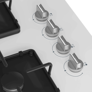 Beko BOCD K 6510 EB Gazlı Cam Tablalı Ankastre Ocak