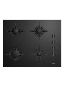 Beko Siyah Cam Ankastre Set