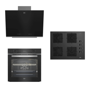 BEKO BUHAR DESTEKLİ FİTFRY SİYAH ANKASTRE SETİ