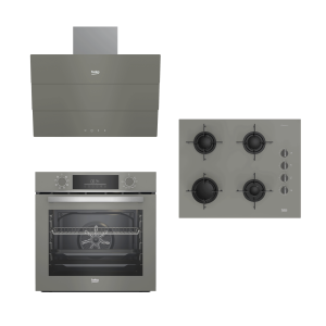BEKO BUHAR DESTEKLİ GRİ SET