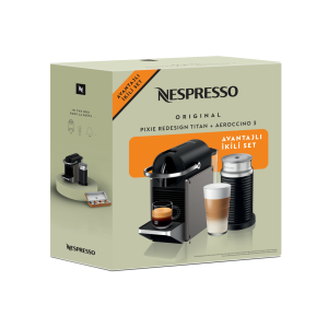 Nespresso Pixie Titan ve  Aeroccino 3 Espresso Makinesi