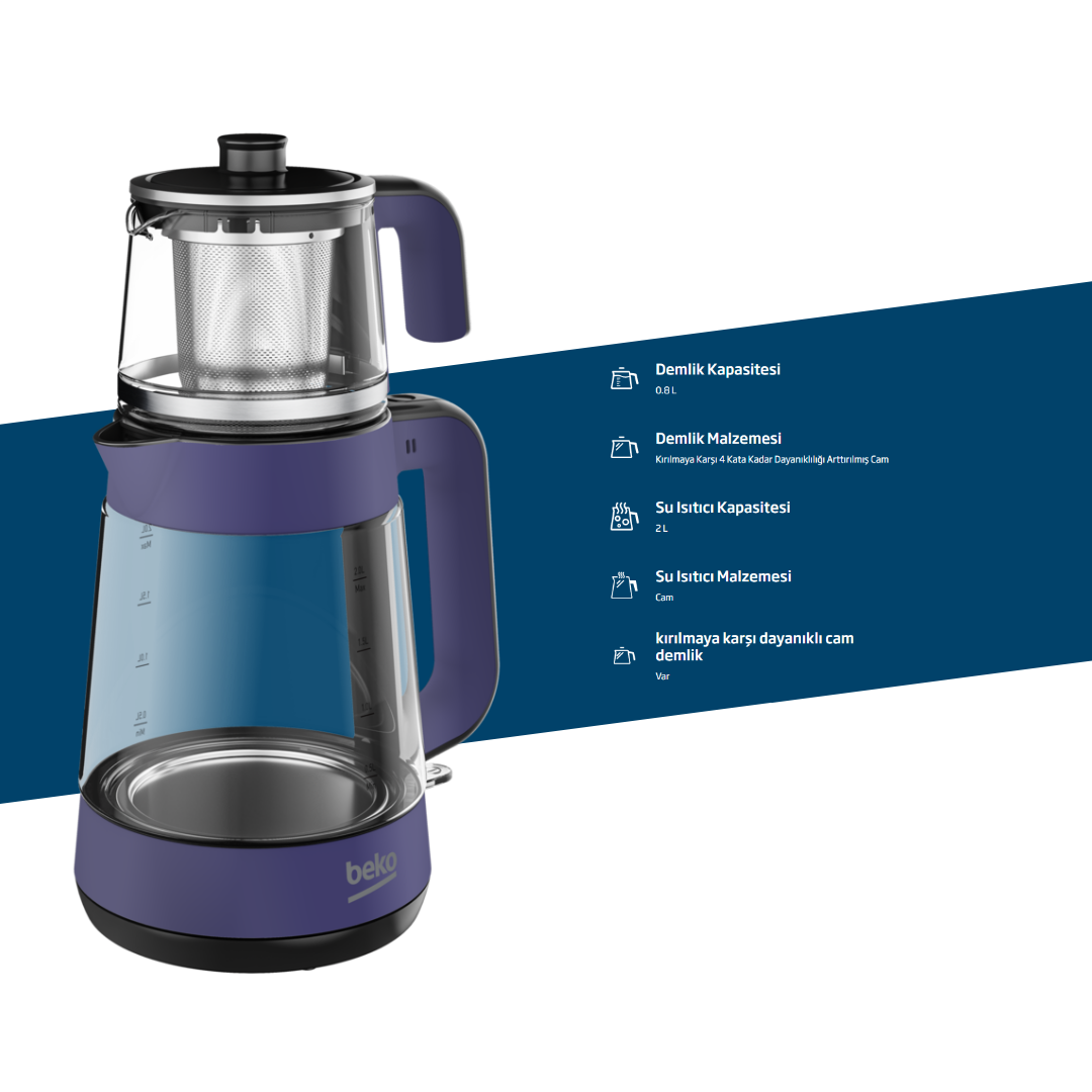 Beko CM 5964 W Floral Çay Makinesi